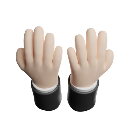 Prayer Hand Gesture  3D Illustration