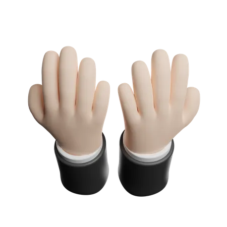 Prayer Hand Gesture 3D Illustration