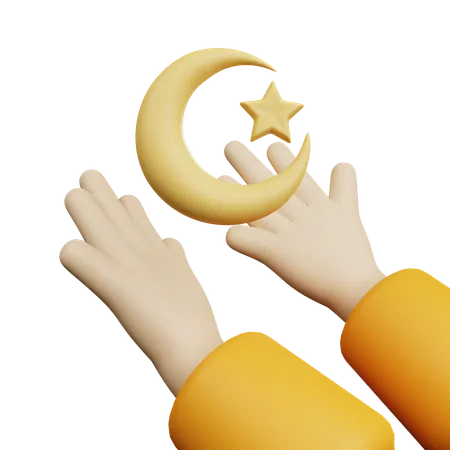 Praying  3D Icon