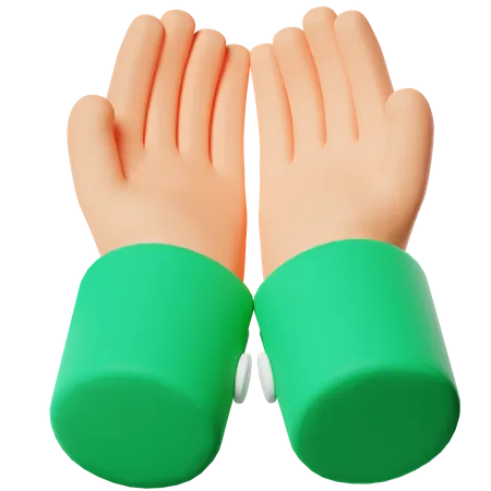 Pray Hand 3 D Icon 3D Icon