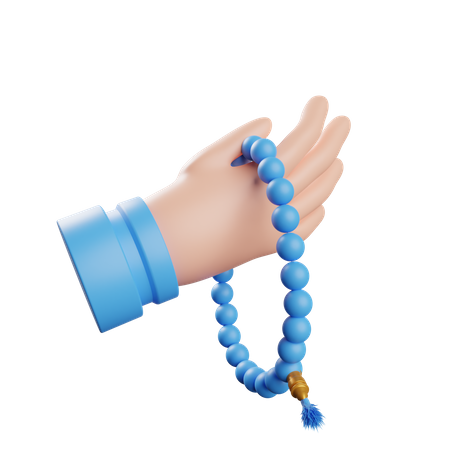 Praying Beads 3D Illustration