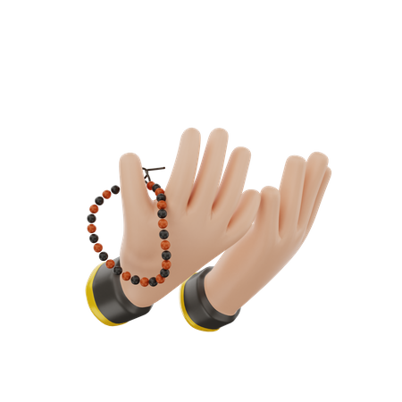 Praying Dzikir  3D Icon