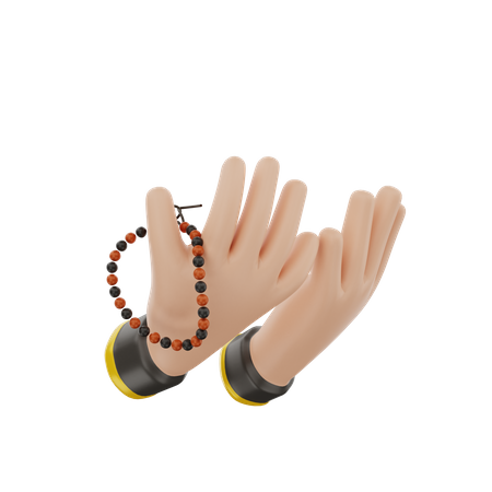 Praying Dzikir  3D Icon