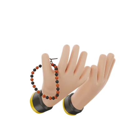 3 D Praying Dzikir Icon Illustration Object 3D Icon