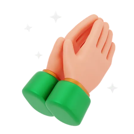 Praying Hand  3D Icon