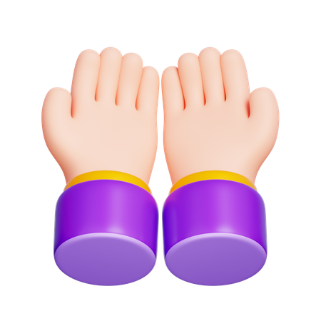 Praying Hand  3D Icon