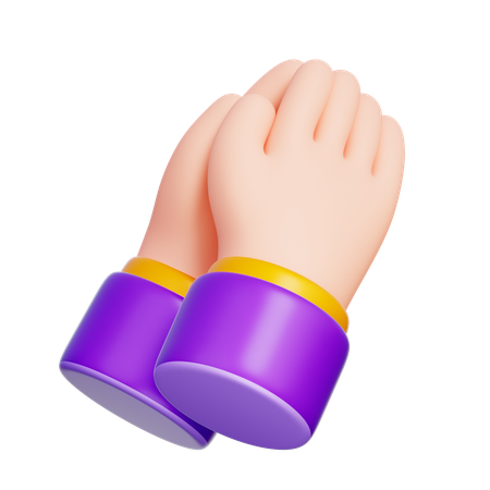 Praying Hand  3D Icon