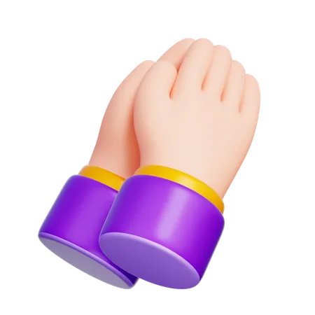 Praying Hand  3D Icon