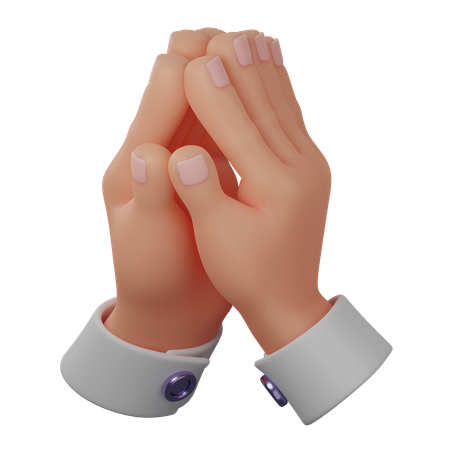 Praying Hand  3D Icon