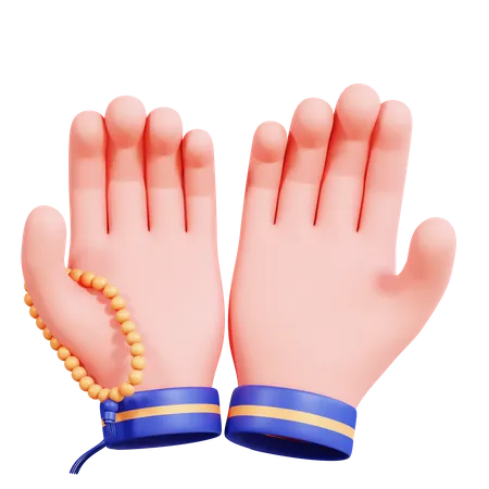 Praying Hand  3D Icon