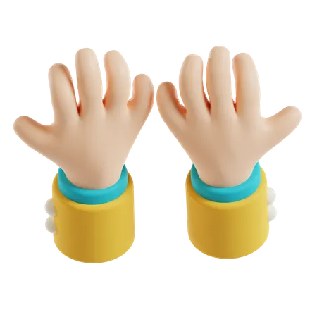 Praying Hand  3D Icon