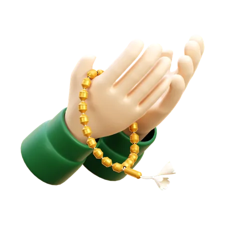 Praying Hand  3D Icon