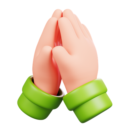 Praying Hand  3D Icon