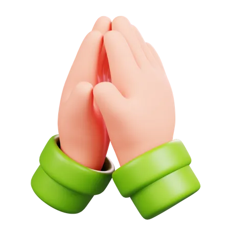 Praying Hand  3D Icon