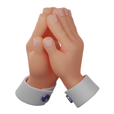 Praying Hand  3D Icon