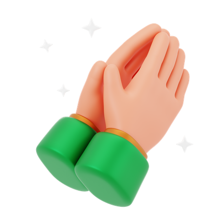 Praying Hand  3D Icon