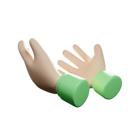 PRAYING HAND GESTURE 3D Icon