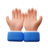 Praying hand gesture