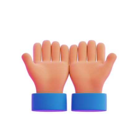 Praying Hand Gesture  3D Icon