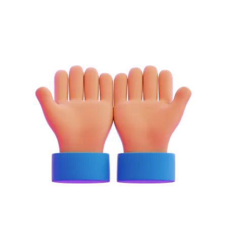 Praying Hand Gesture  3D Icon