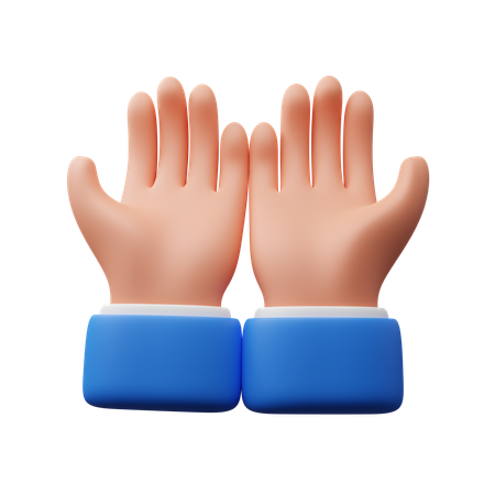 Praying hand gesture  3D Icon