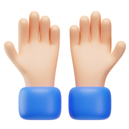 Praying Hand Gesture 3D Icon