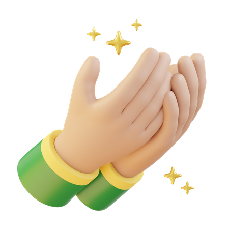 Praying Hands  3D Icon