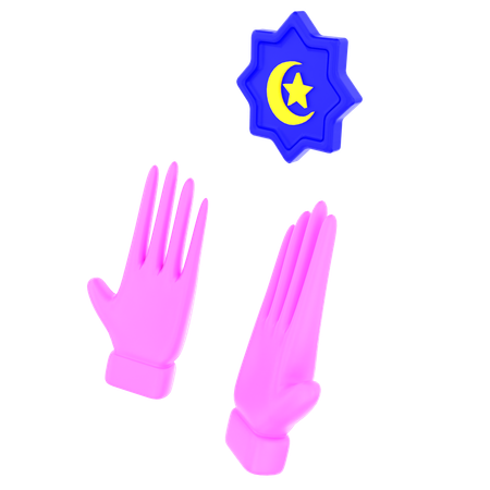 Praying hands  3D Icon