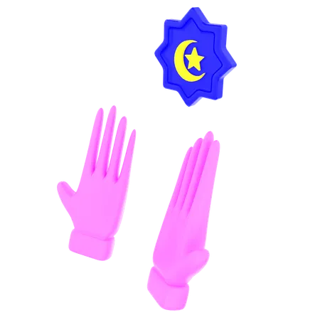 Praying hands  3D Icon