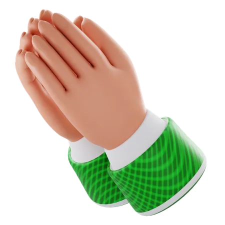 Praying Hands  3D Icon