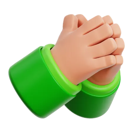 Praying hands  3D Icon