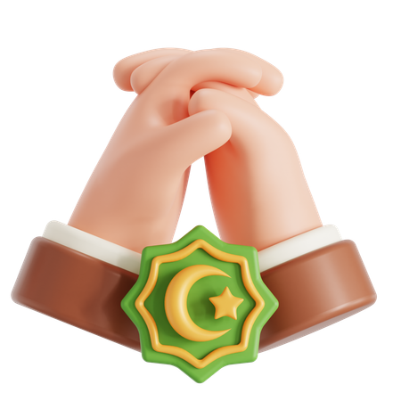 Praying hands  3D Icon