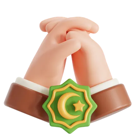 Praying hands  3D Icon