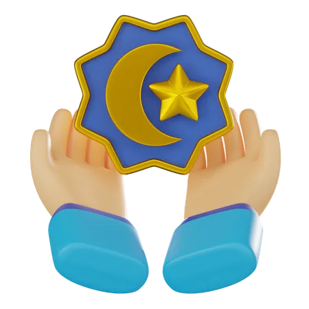 Praying Hands  3D Icon