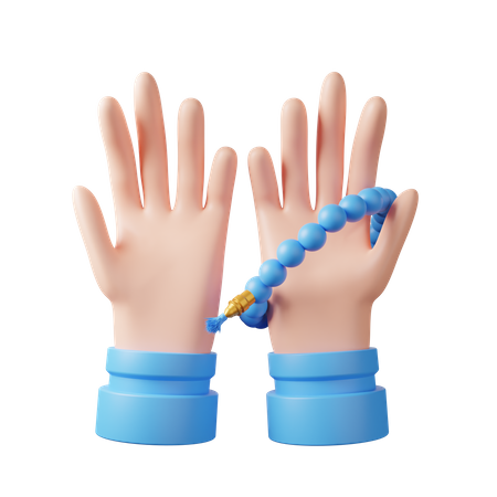 Praying Hands  3D Illustration