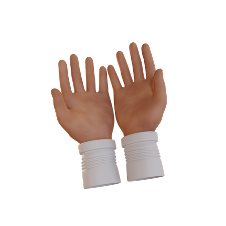 Praying Hands  3D Illustration