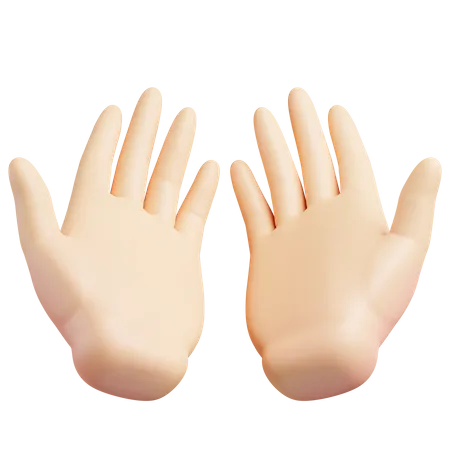 Praying Hands  3D Illustration