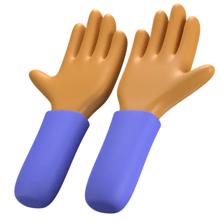 Praying Hands  3D Illustration