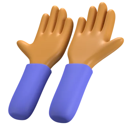 Praying Hands 3D Illustration
