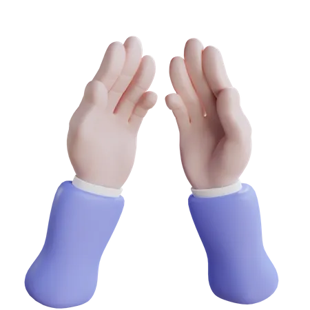 Praying Hands gesture 3D Icon