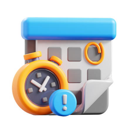 Prazo final  3D Icon