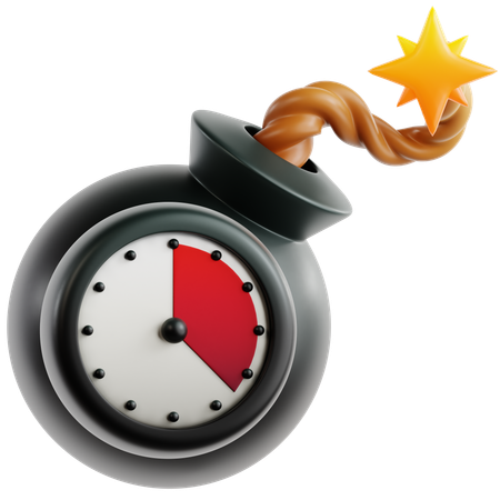 Prazo final  3D Icon