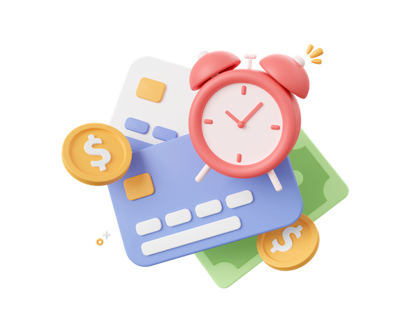 Prazo de pagamento  3D Icon