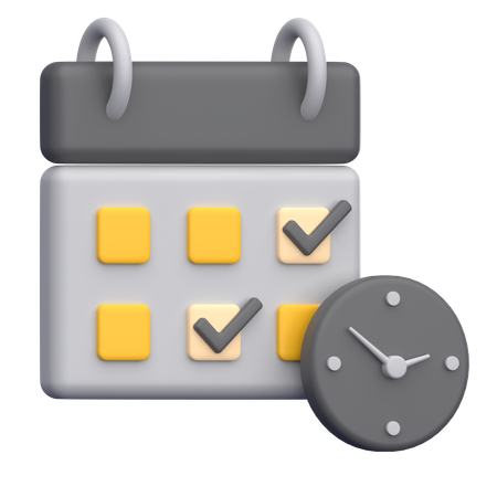 Prazo final  3D Icon