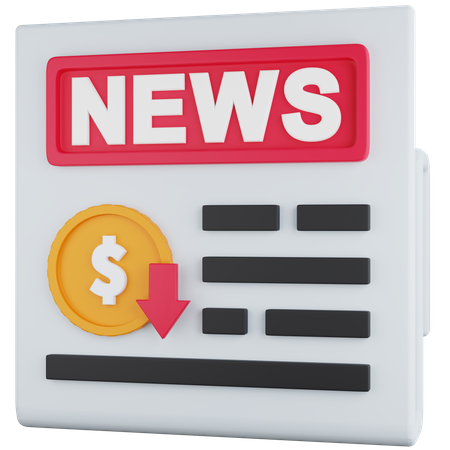 Prazo de notícias financeiras  3D Icon