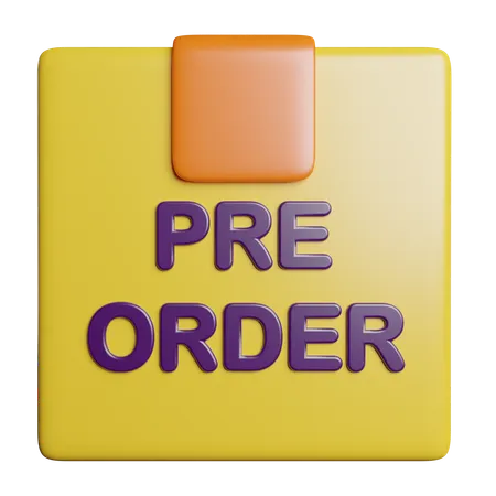 Pre Order Product 3D Icon