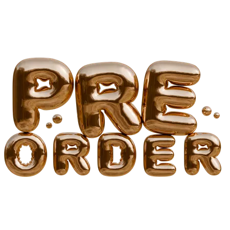 Pre Order  3D Icon