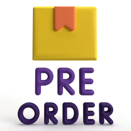 Pre Order  3D Icon