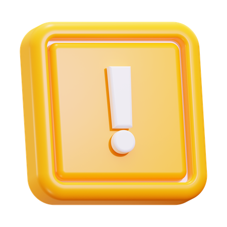 Advertencia de precaución  3D Icon