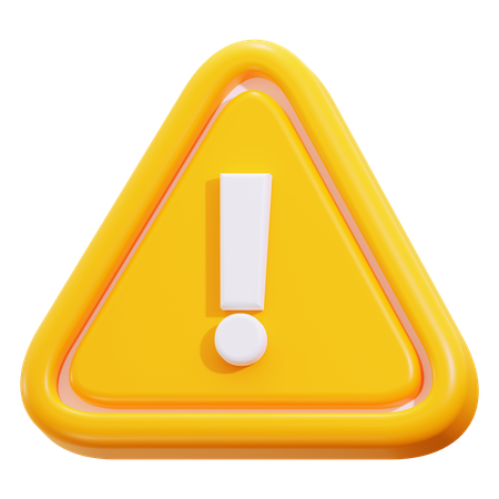Advertencia de precaución  3D Icon